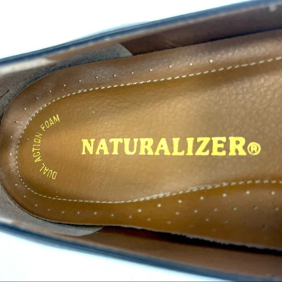 📌SOLD📌 NATURALIZER DUAL ACTION FOAM BLACK LEATHER LOAFERS🆕 - Picture 11 of 14